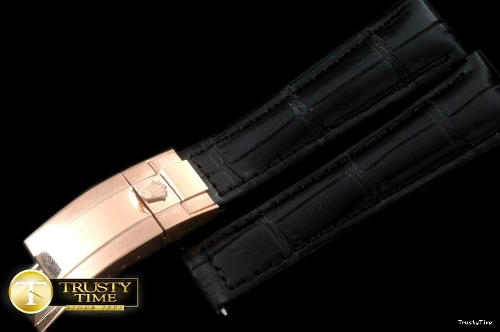 0829 Fashionable ROLACC019E – Black Croc Strap RG 20 16  New Insignia Deployant 835